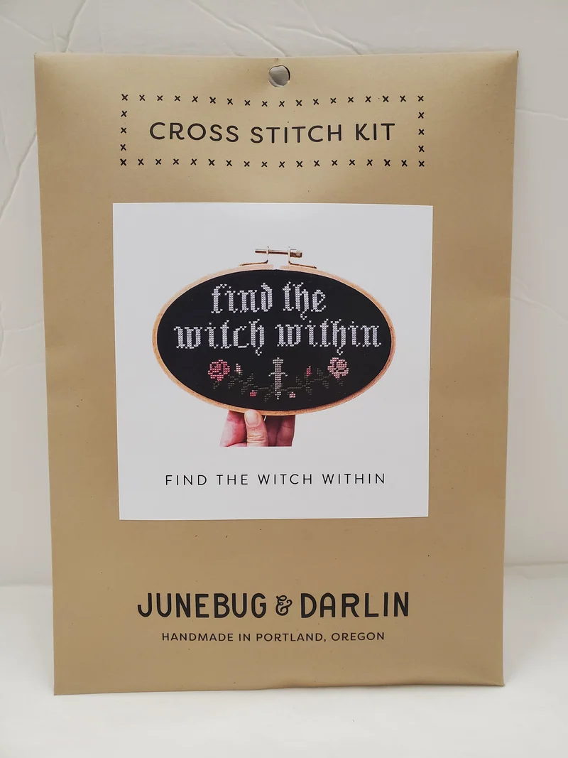Junebug and Darlin Cross Stitch Kit - 5" x 8"