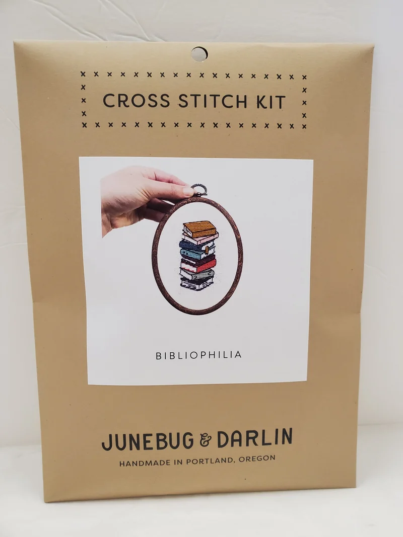 Junebug and Darlin Cross Stitch Kit - 4" x 5"