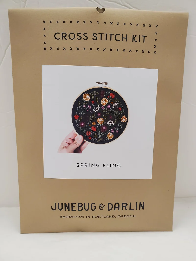 Junebug and Darlin Cross Stitch Kit - 6"