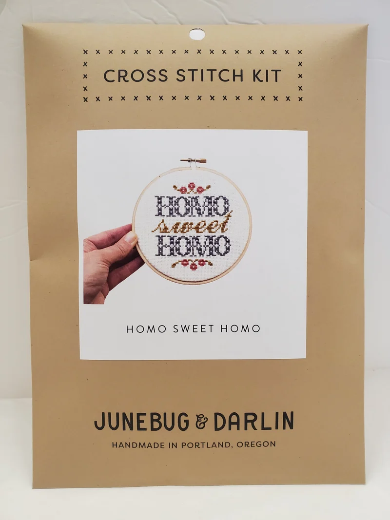 Junebug and Darlin Cross Stitch Kit - 5"