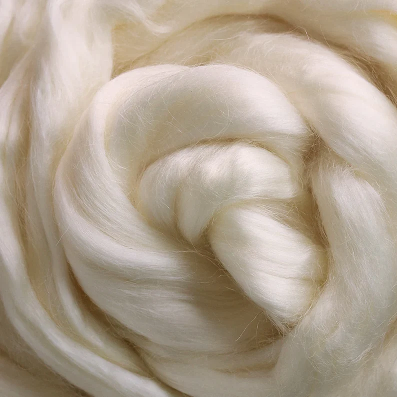 White Yak & Tussah Silk 50/50