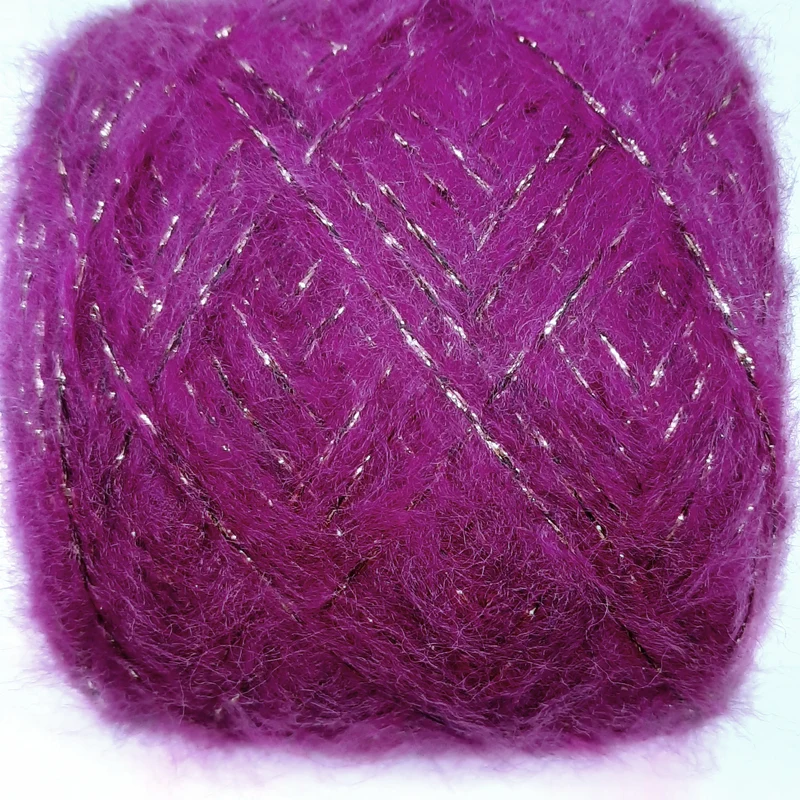 Misto Lana Magenta e Lurex rame 50gr