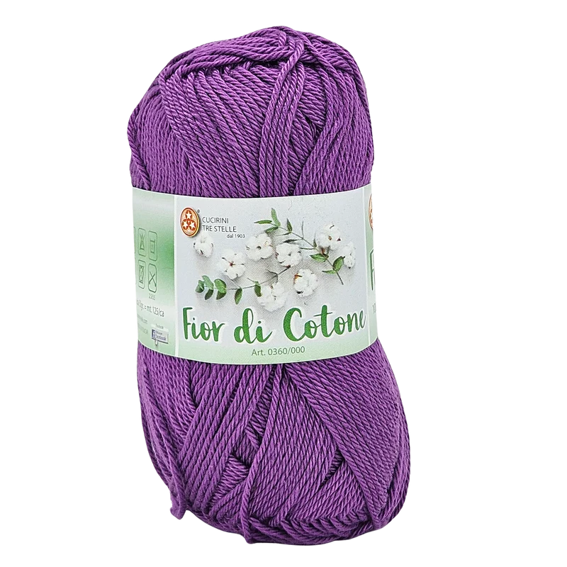 Fior di cotone, cotone mercerizzato 50gr, 41 Colori Disponibili