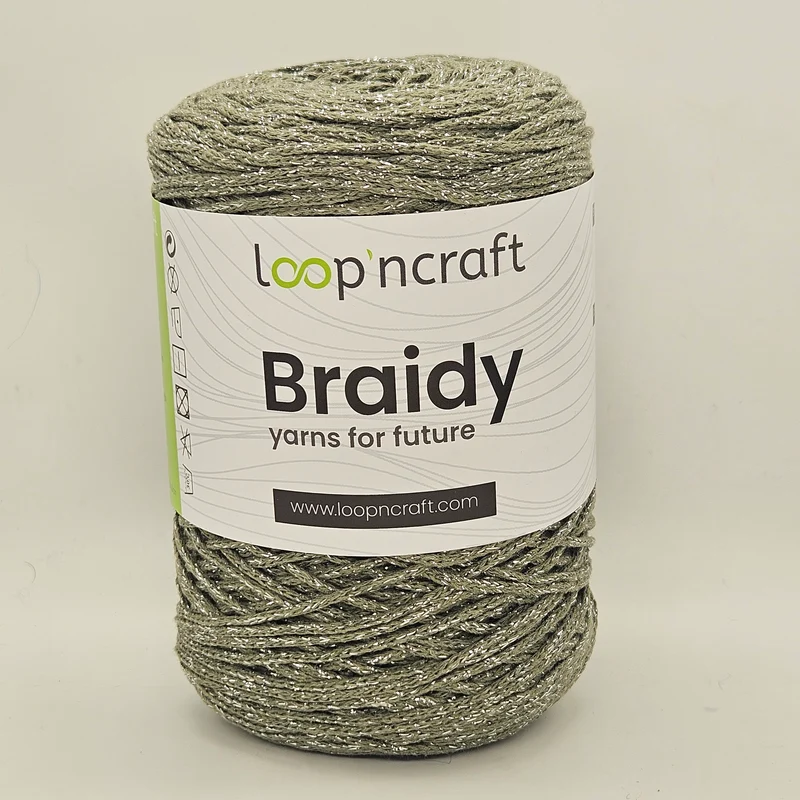 Cordino Brady Cachi e Lurex Argento 250gr
