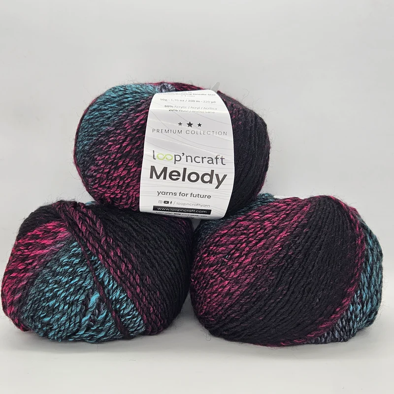 Melody Misto Lana Sfumato 50gr 8 Colorazioni