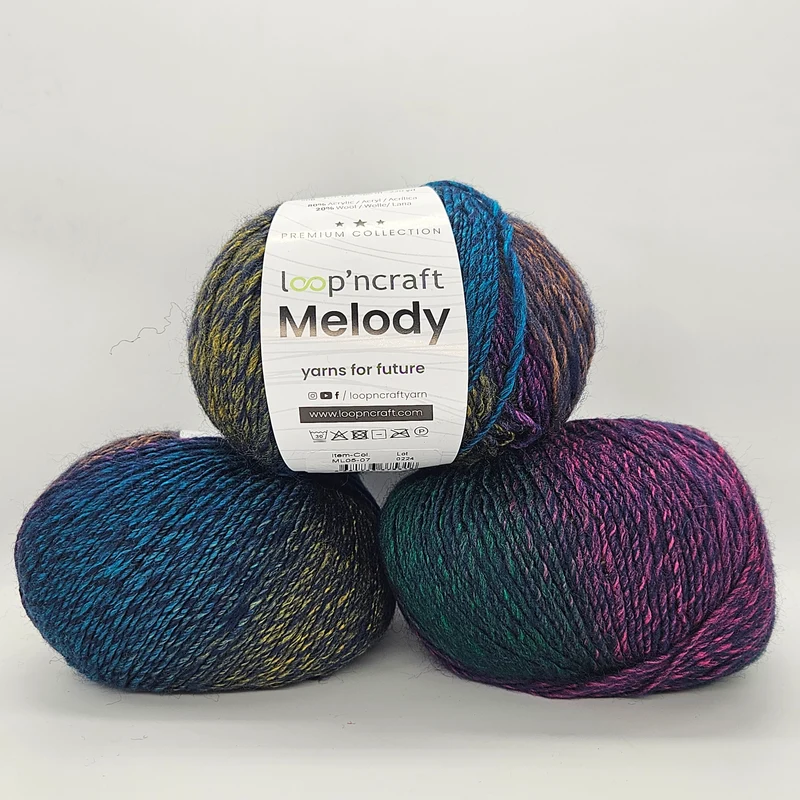 Melody Misto Lana Sfumato 50gr 8 Colorazioni