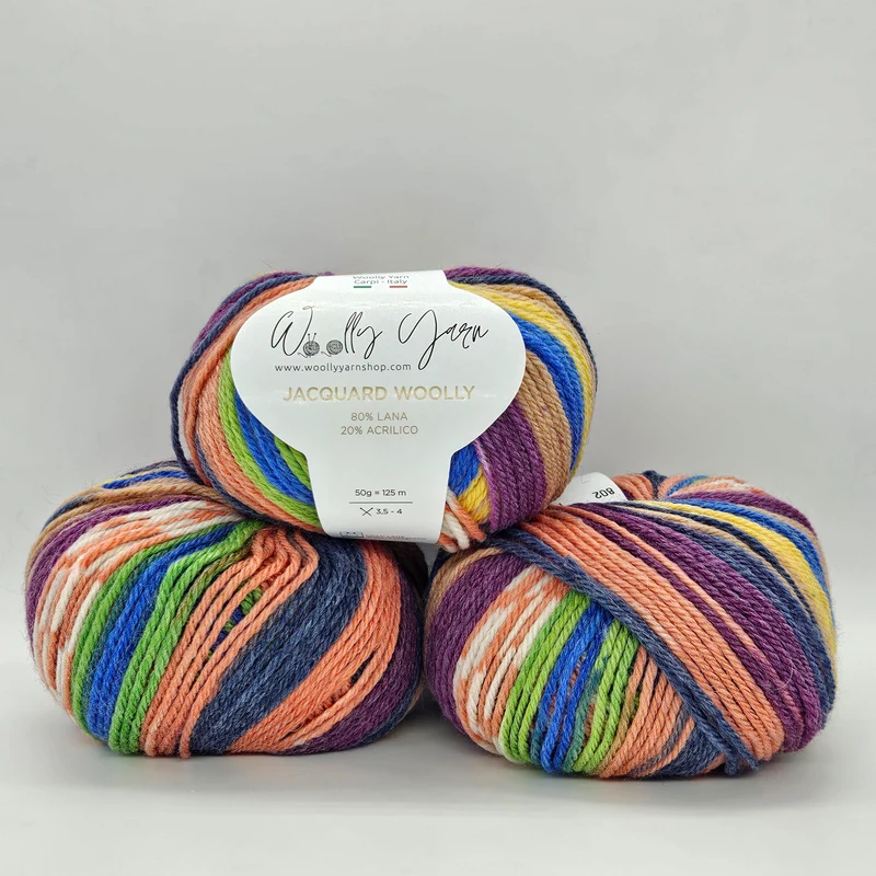 Jacquard Woolly 50gr 8 Colorazioni