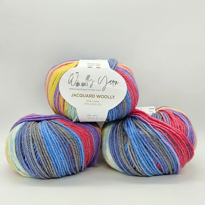 Jacquard Woolly 50gr 8 Colorazioni