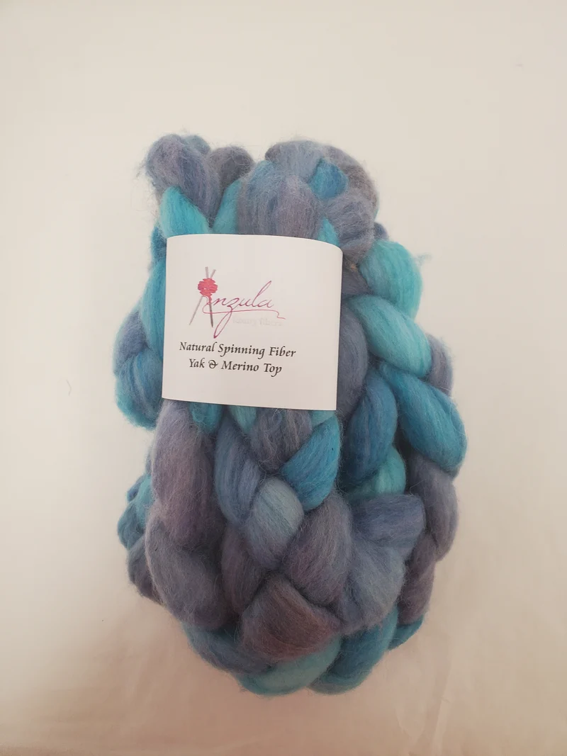 White Yak & Merino Spinning Fiber 50/50