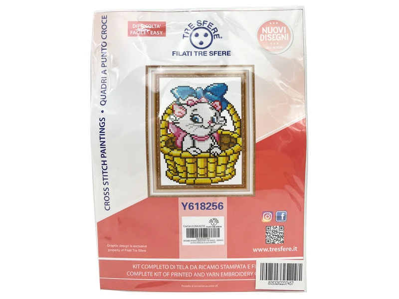 Kit quadro punto croce cm 20x25 - 100%co