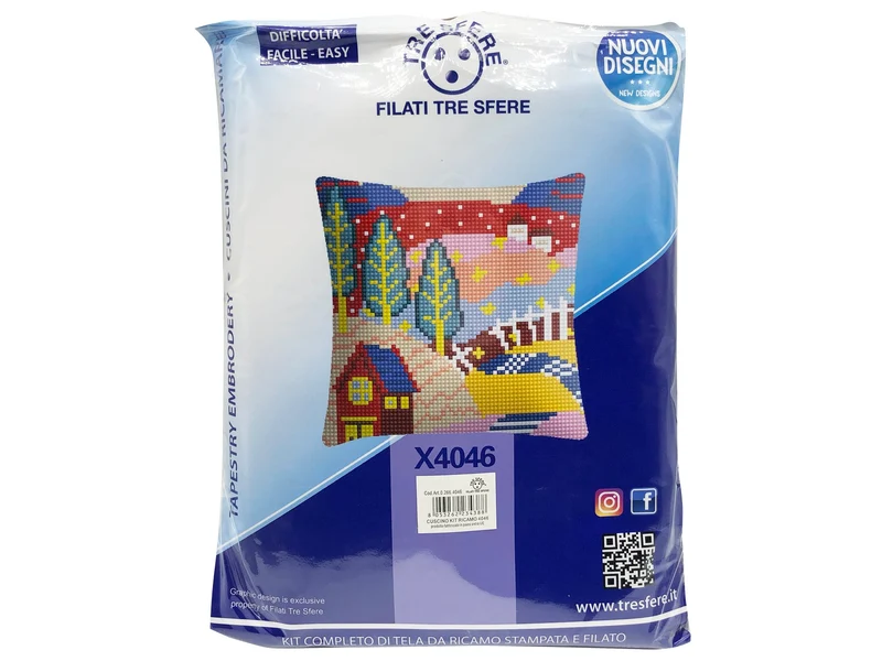 Cuscino kit ricamo 4046