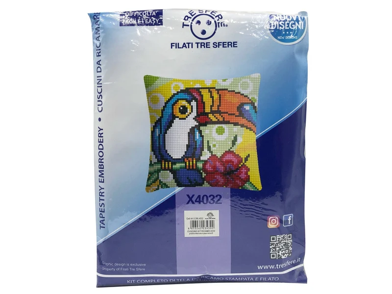 Cuscino kit ricamo 4032