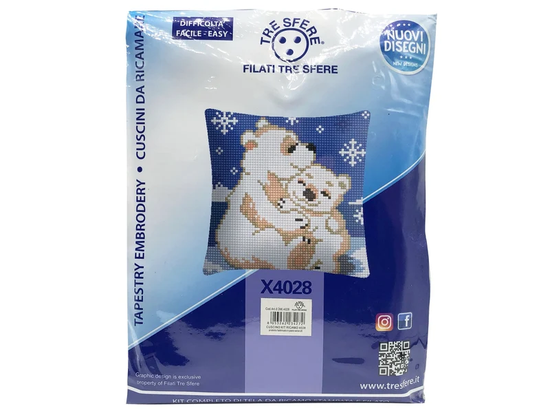 Cuscino kit ricamo 4028