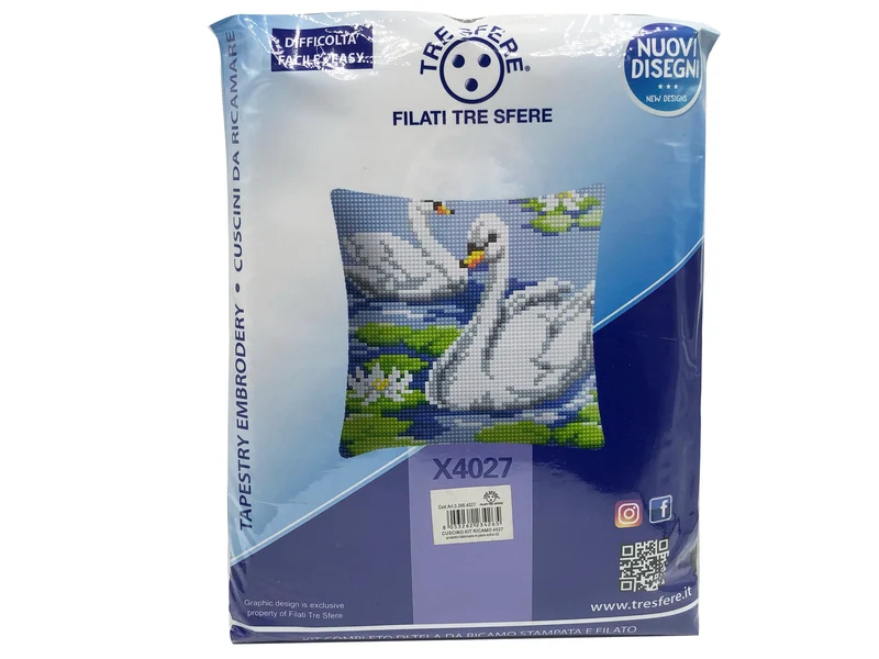 Cuscino kit ricamo 4027