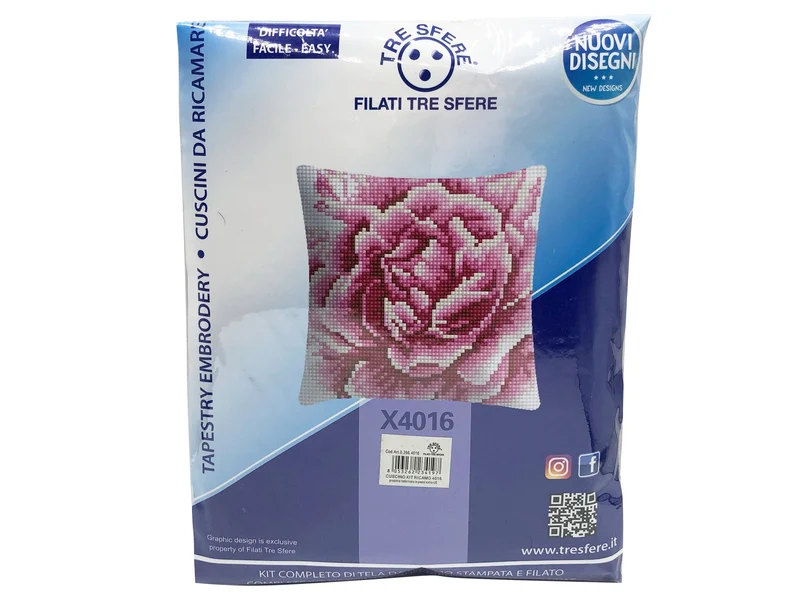 Cuscino kit ricamo 4016