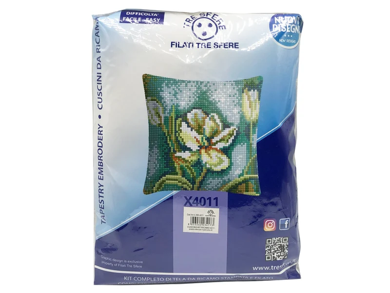 Cuscino kit ricamo 4011