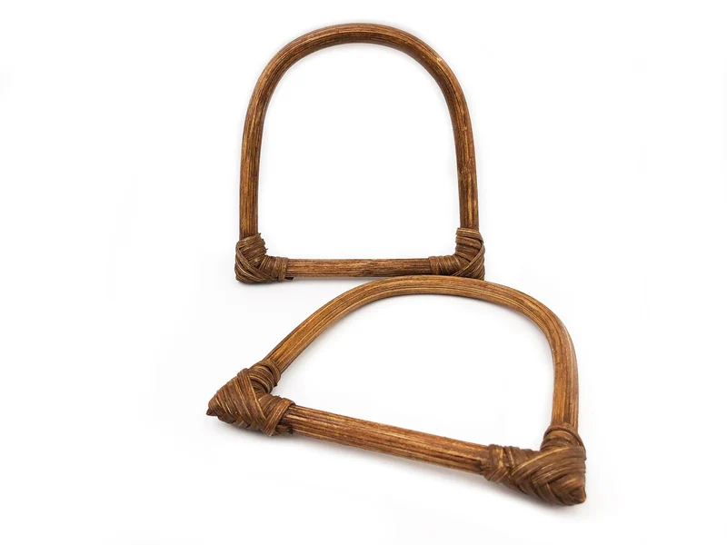 Manici in bamboo per borse fai da te |12x12,5 cm | cf 2 pz