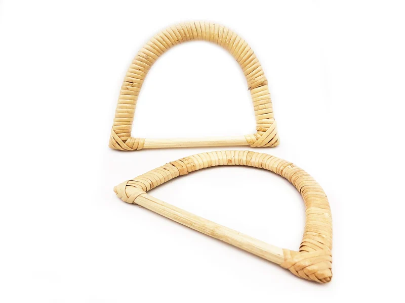 Manici in bamboo per borse fai da te | 15x10,5 cm | cf 2 pz