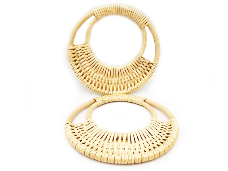 Manici in bamboo per borse fai da te | Ø 17 cm | cf 2 pz