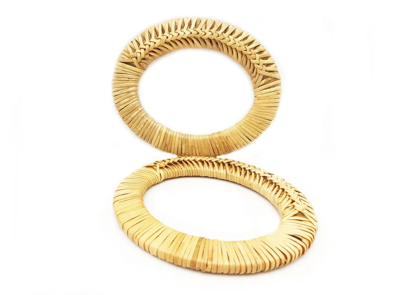 Manici in bamboo per borse fai da te | 15x12,5 cm | cf 2 pz