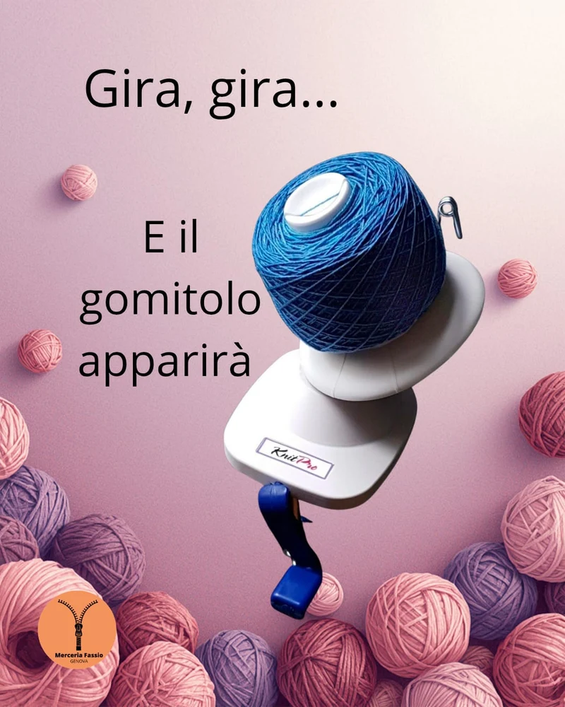 Avvolgifilo Manuale KnitPro per Avvolgere in Gomitoli le tue Matasse