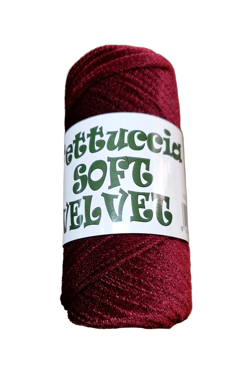 Fettuccia Tubolare in Velluto, Soft Velvet MAS, 200 Grammi, 14 colori