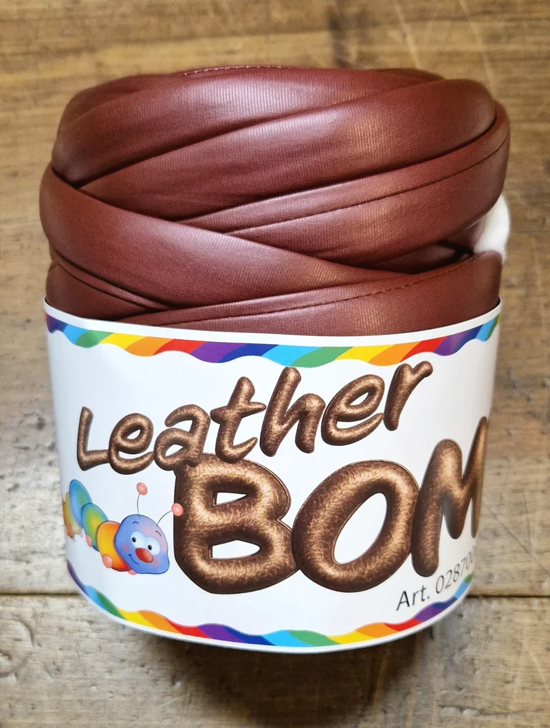 Fettuccia Leather Bombix in Similpelle Tubolare, 500 grammi, 23 metri