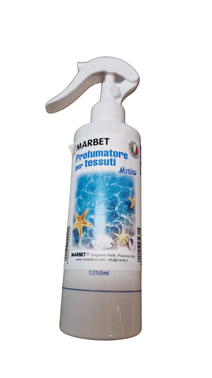 Profumatore Spray per Tessuti, Marbet articolo 26, disponibile in 3 Fragranze