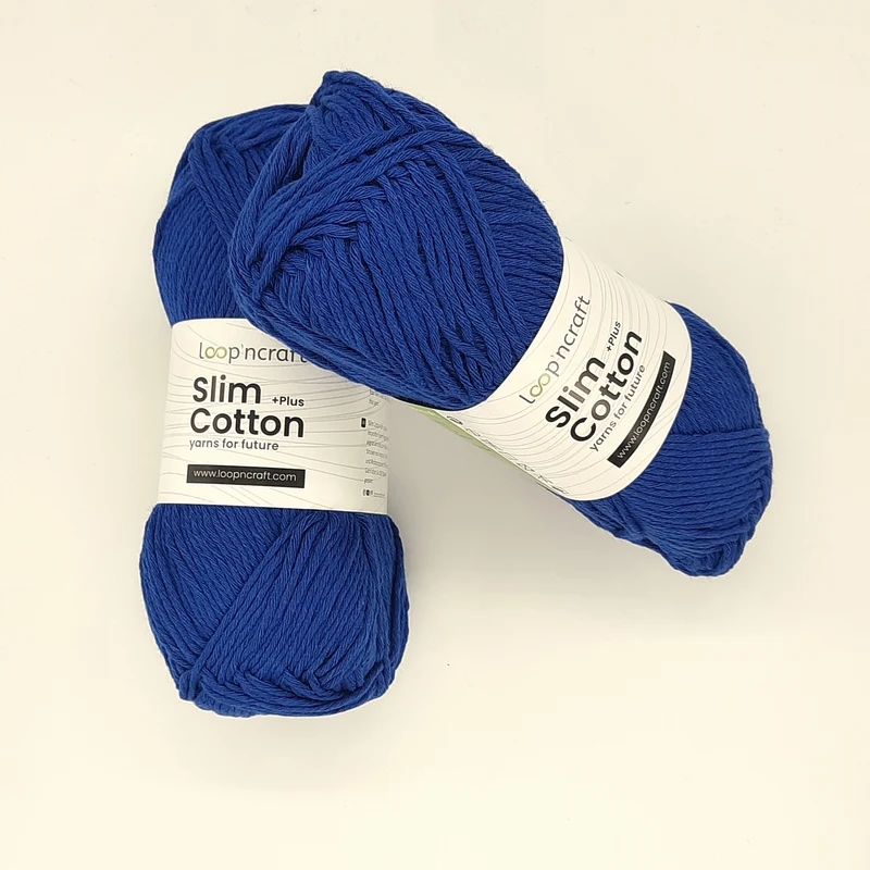 Cotone Riciclato Slim Blu Elettrico 100gr