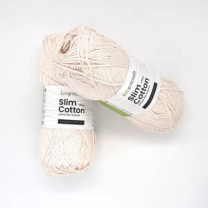 Cotone Riciclato Slim Panna 100gr