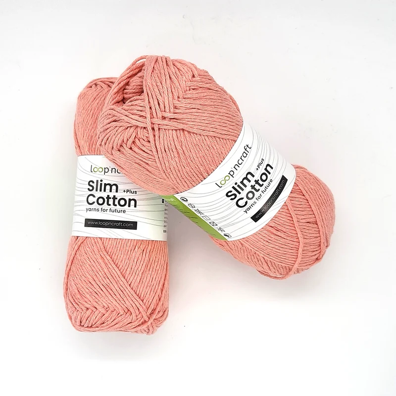 Cotone Riciclato Slim Salmone 100gr