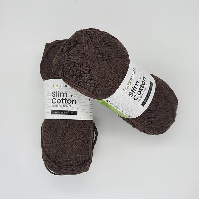 Cotone Riciclato Slim Marrone 100gr
