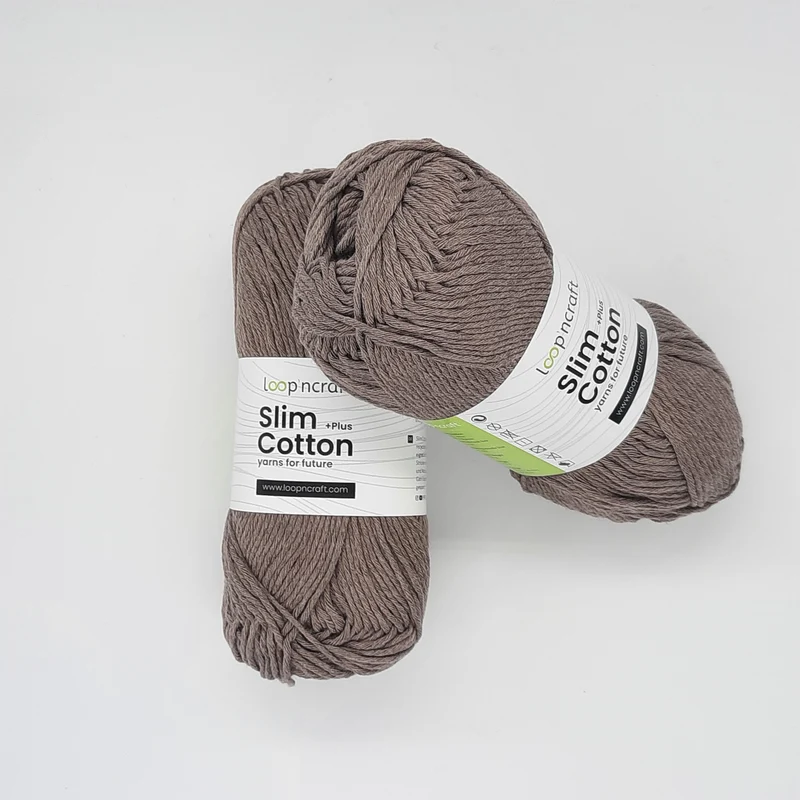 Cotone Riciclato Slim Tortora 100gr