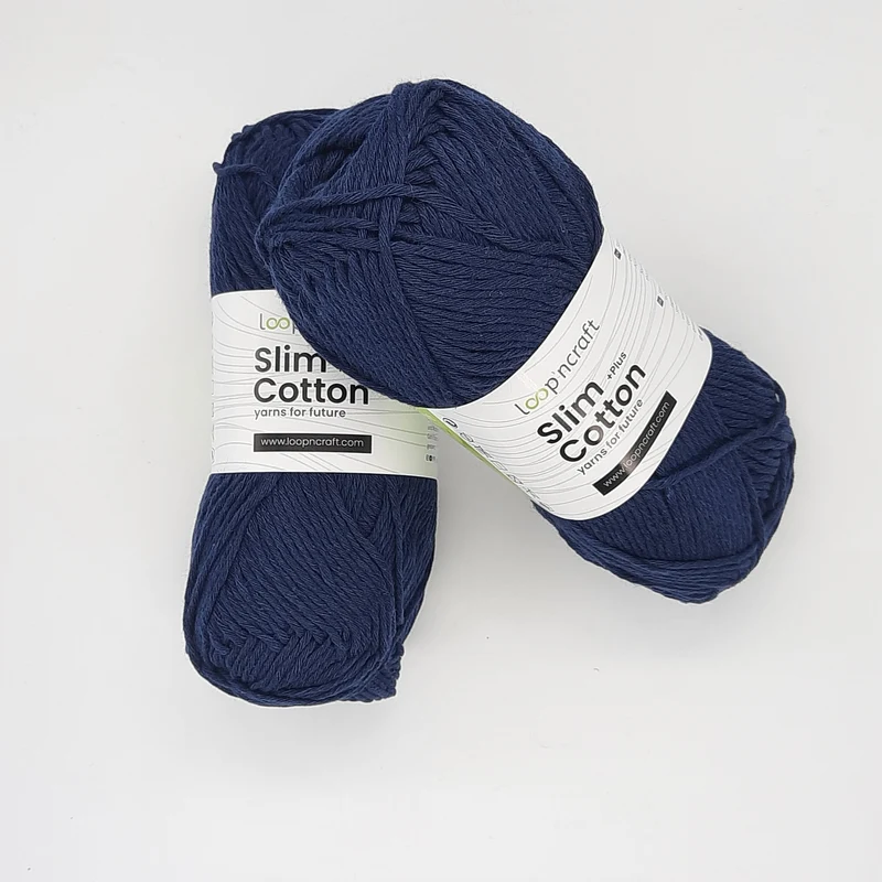 Cotone Riciclato Slim Cotton Blu Navy 100gr