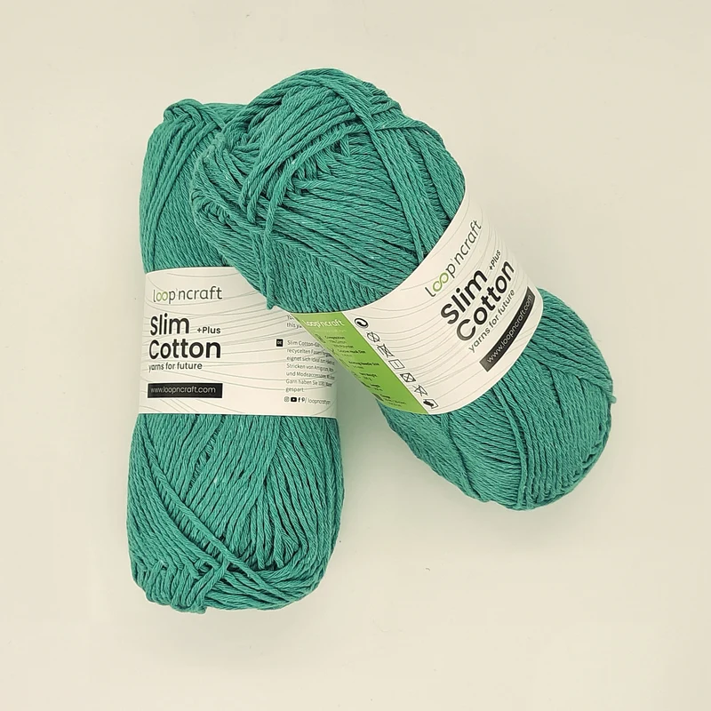 Cotone Riciclato Slim Cotton Verde Menta 100gr