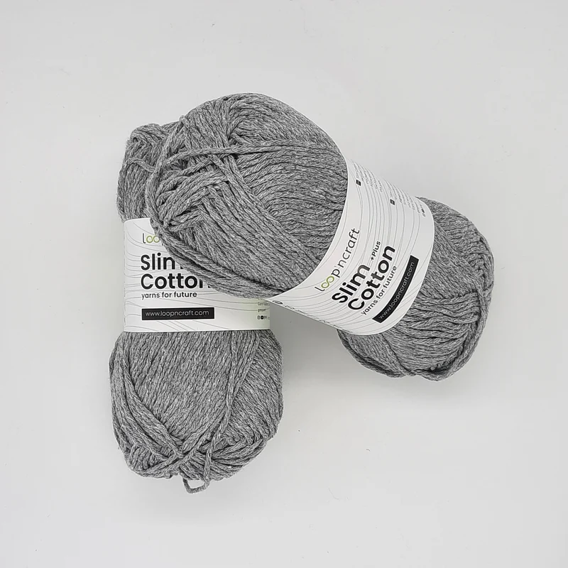 Cotone Riciclato Slim Cotton Grigio Chiaro 100gr
