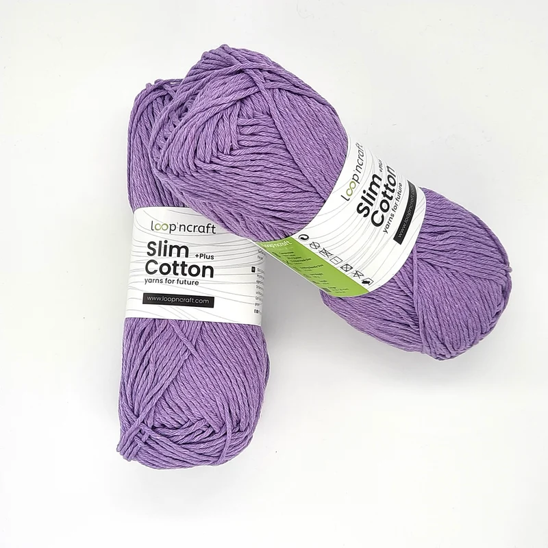 Cotone Riciclato Slim Cotton Lilla 100gr