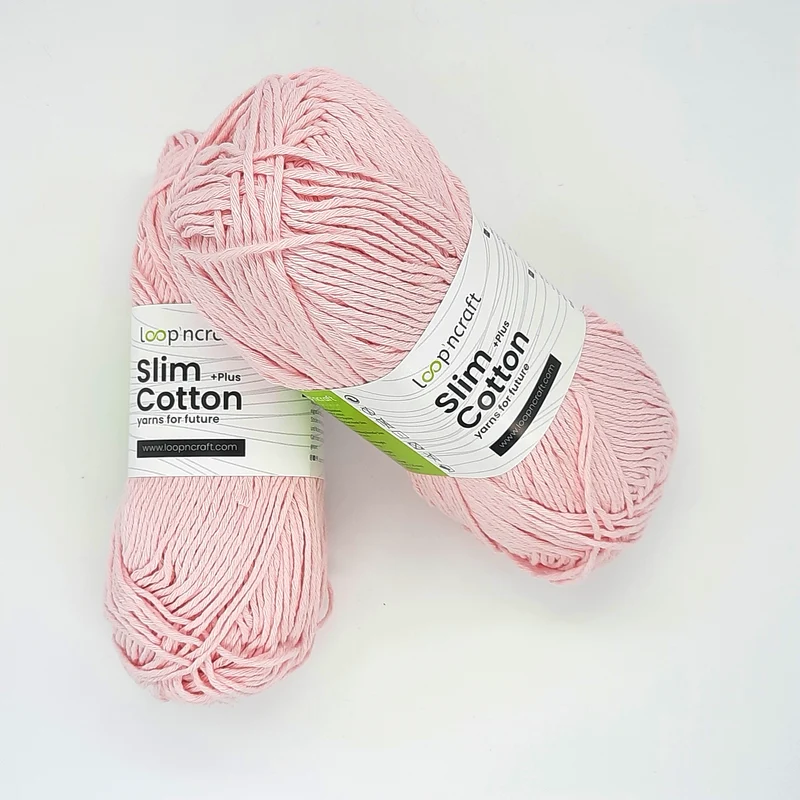 Cotone Riciclato Slim Cotton Rosa Baby 100gr