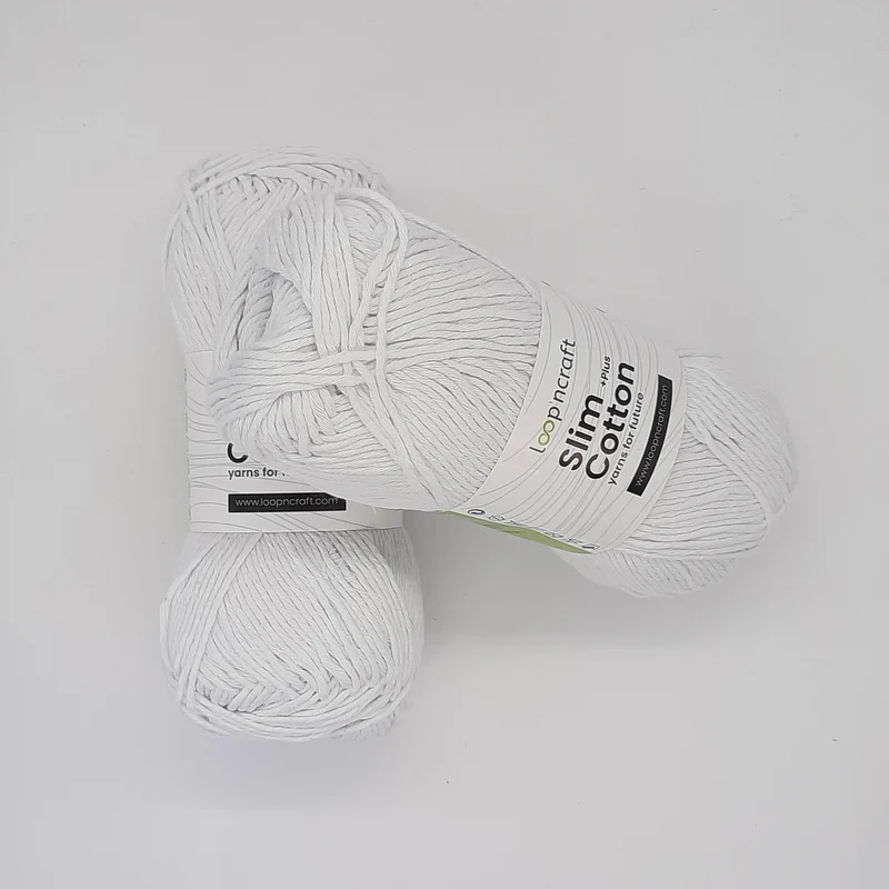 Cotone Riciclato Slim Cotton Bianco 100gr