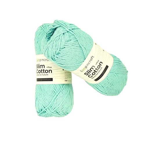 Cotone Riciclato Slim Cotton Verde Acqua 100gr