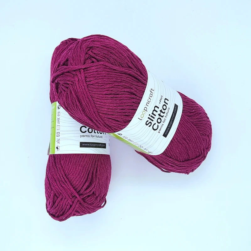 Cotone Riciclato Slim Cotton Burgundy 100gr