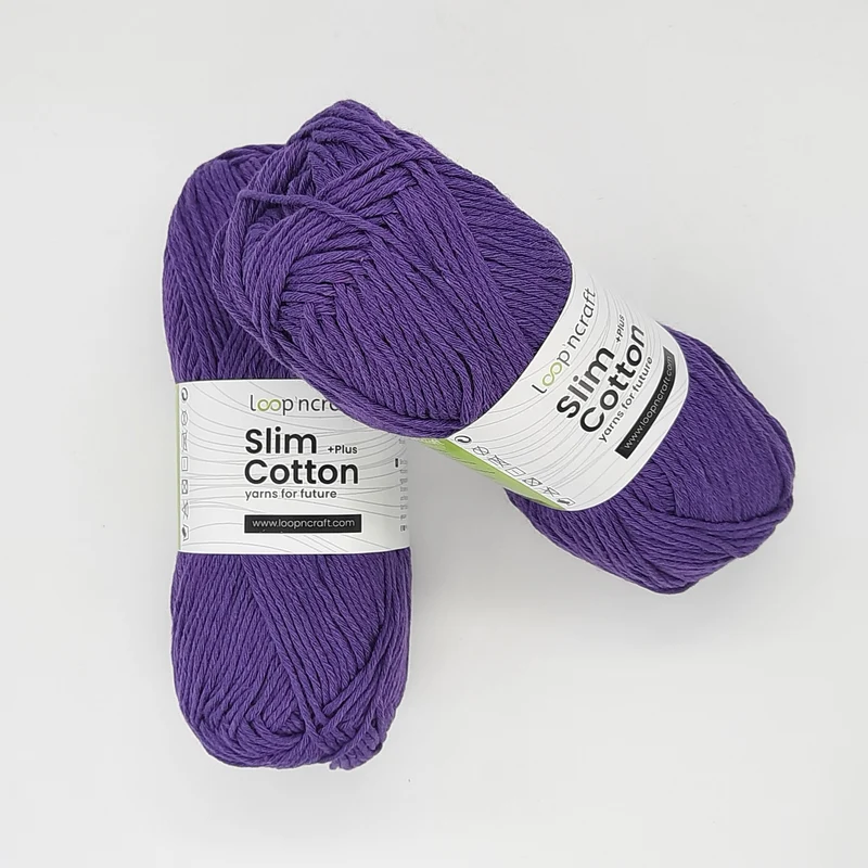 Cotone Riciclato Slim Cotton Viola 100gr