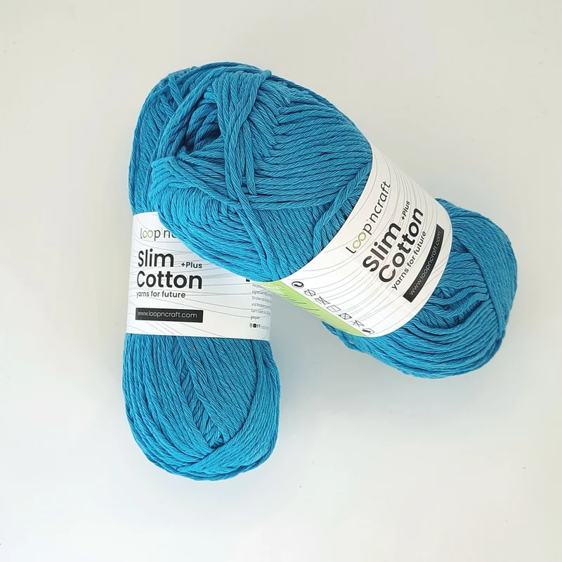 Cotone Riciclato Slim Cotton Turchese 100gr