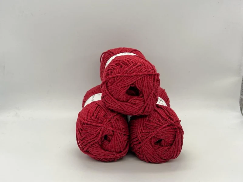 Cotone Riciclato Slim Cotton Rosso Rubino 100gr