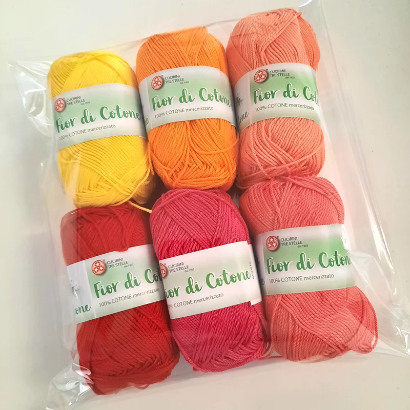 Kit Granny Tramonto in Cotone Mercerizzato 300gr