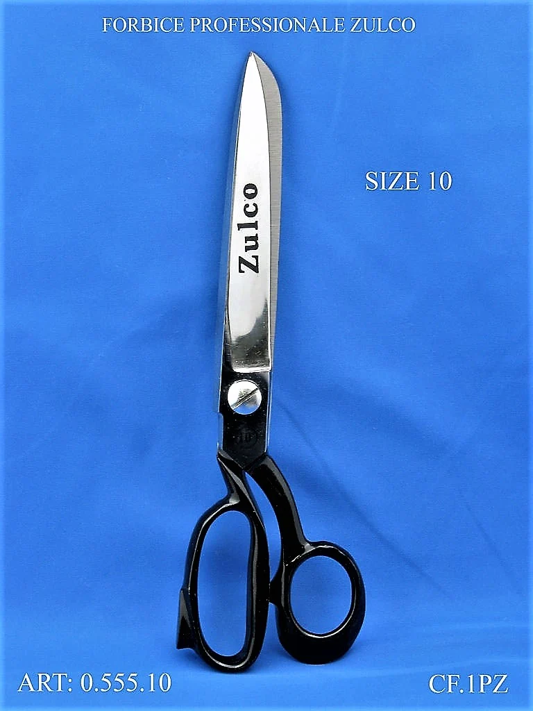 Forbice da Sartoria Zulco Professionale per Sarto, in Acciaio Temperato, Misura 10