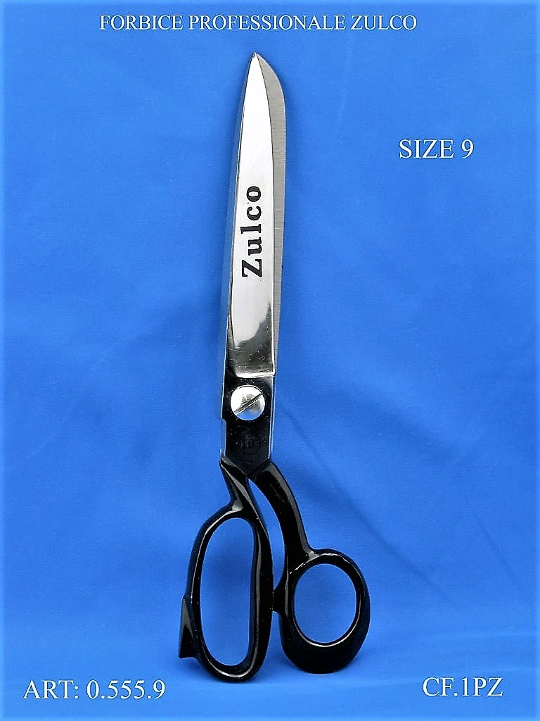 Forbice da Sartoria Zulco Professionale per Sarto, in Acciaio Temperato, Misura 9