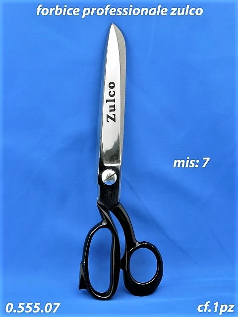 Forbice da Sartoria Zulco Professionale per Sarto, in Acciaio Temperato, Misura 7