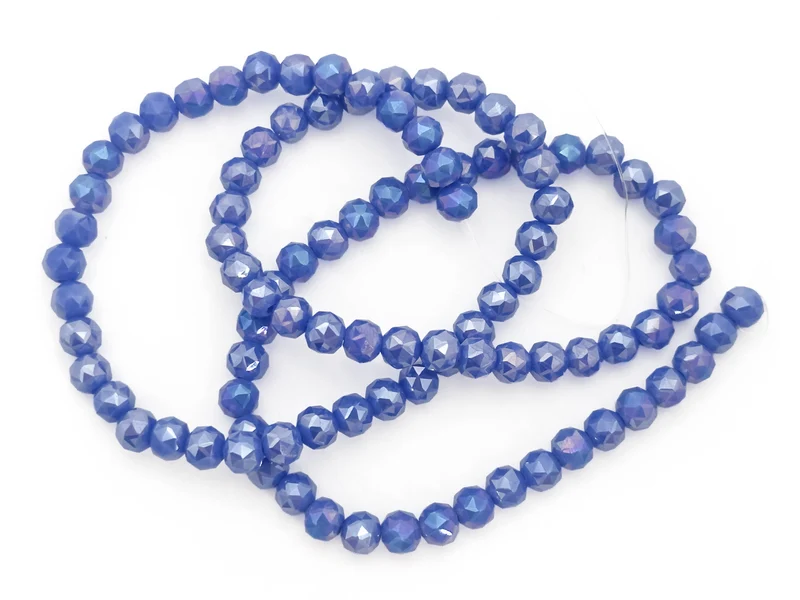Perline cristallo sfaccettate tonde 6mm (circa 100 pz) | per bigiotteria diy