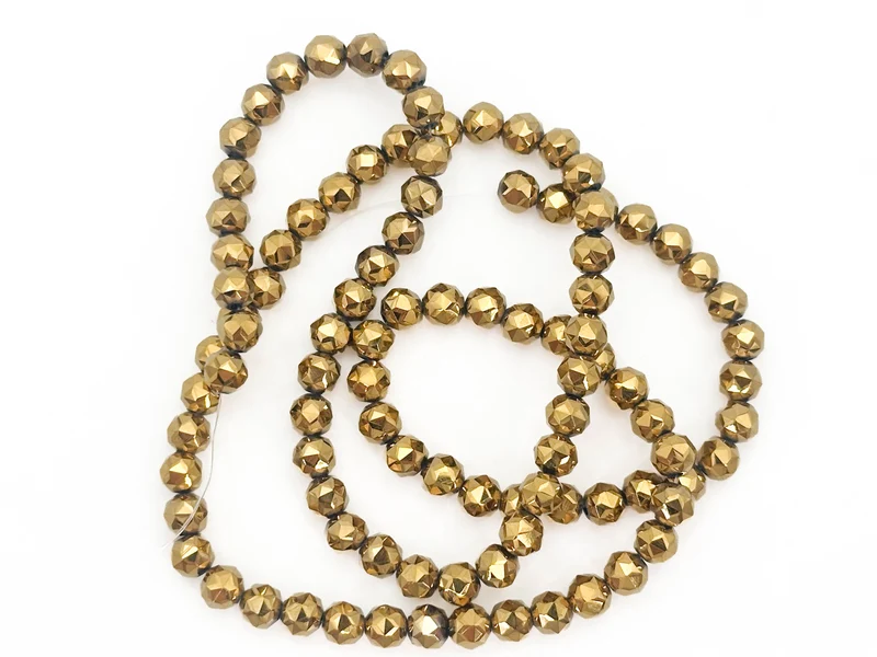 Perline cristallo sfaccettate tonde 6mm (circa 100 pz) | per bigiotteria diy